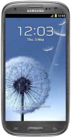 Смартфон Samsung Galaxy S3 GT-I9300 16Gb Titanium grey - Киселёвск